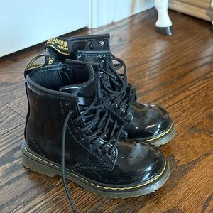 Dr. Martens Black Kids Boots